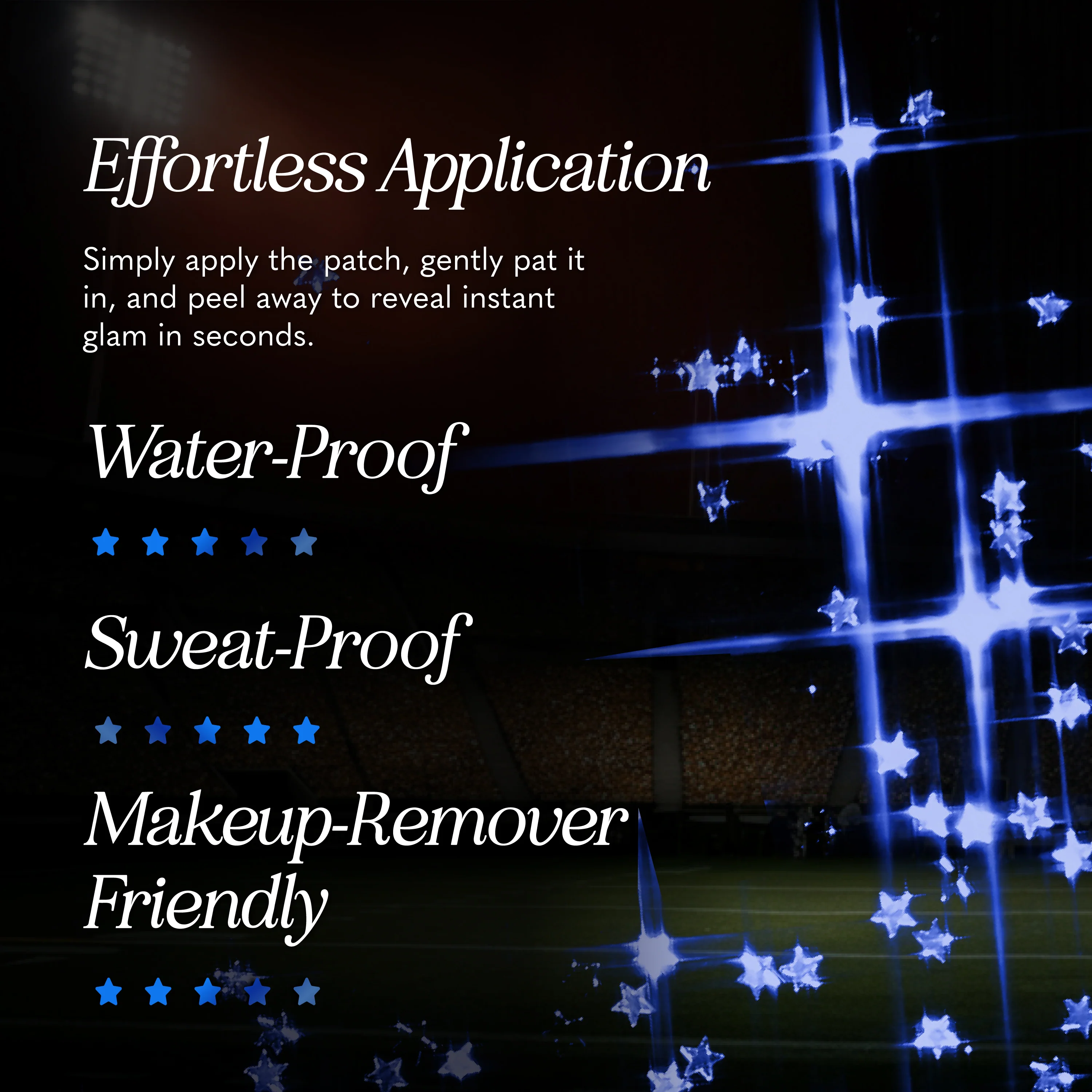 Blue Spirit Speckles Makeup Patches - Team Spirit Collection - Image 4