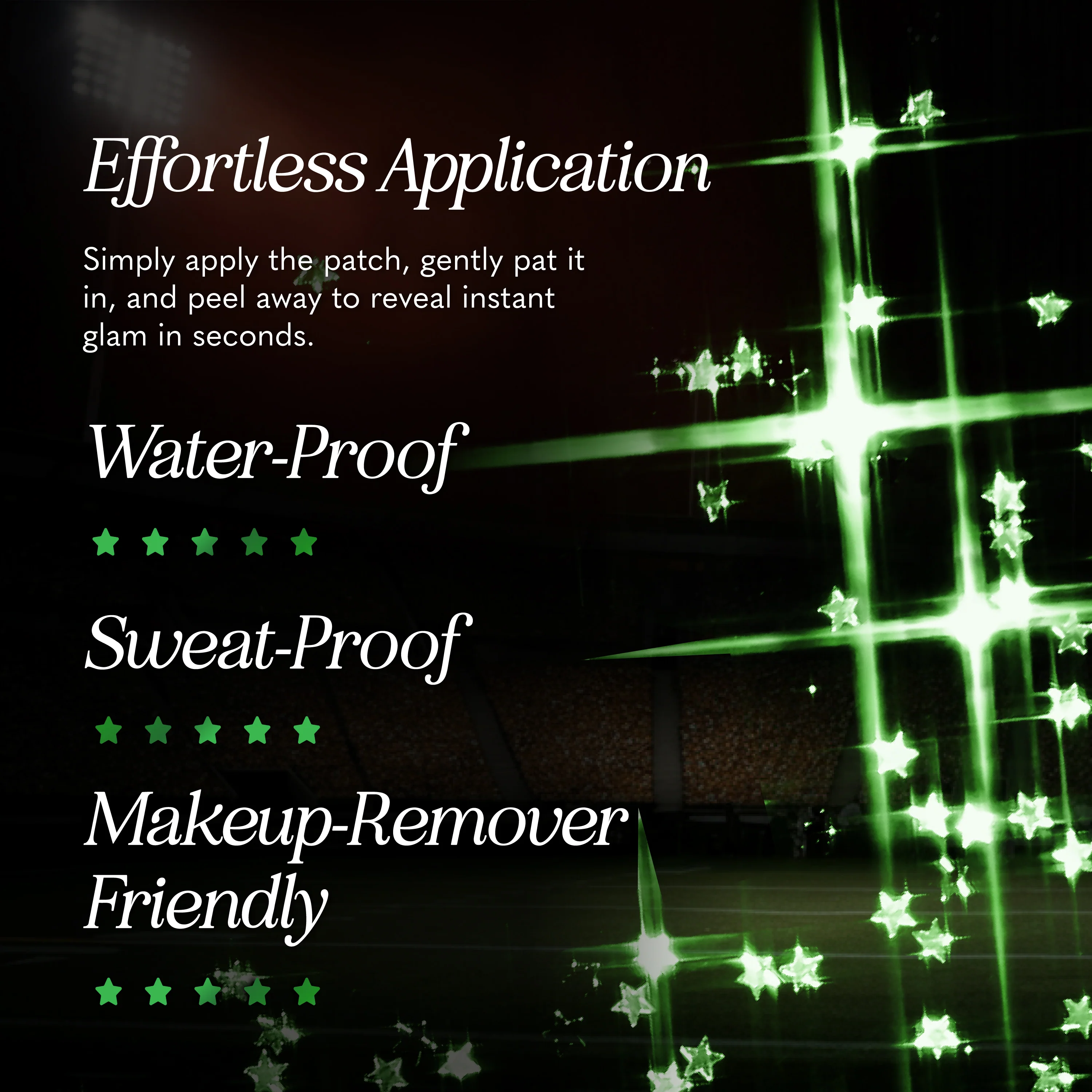 Green Spirit Speckles Makeup Patches - Team Spirit Collection - Image 4