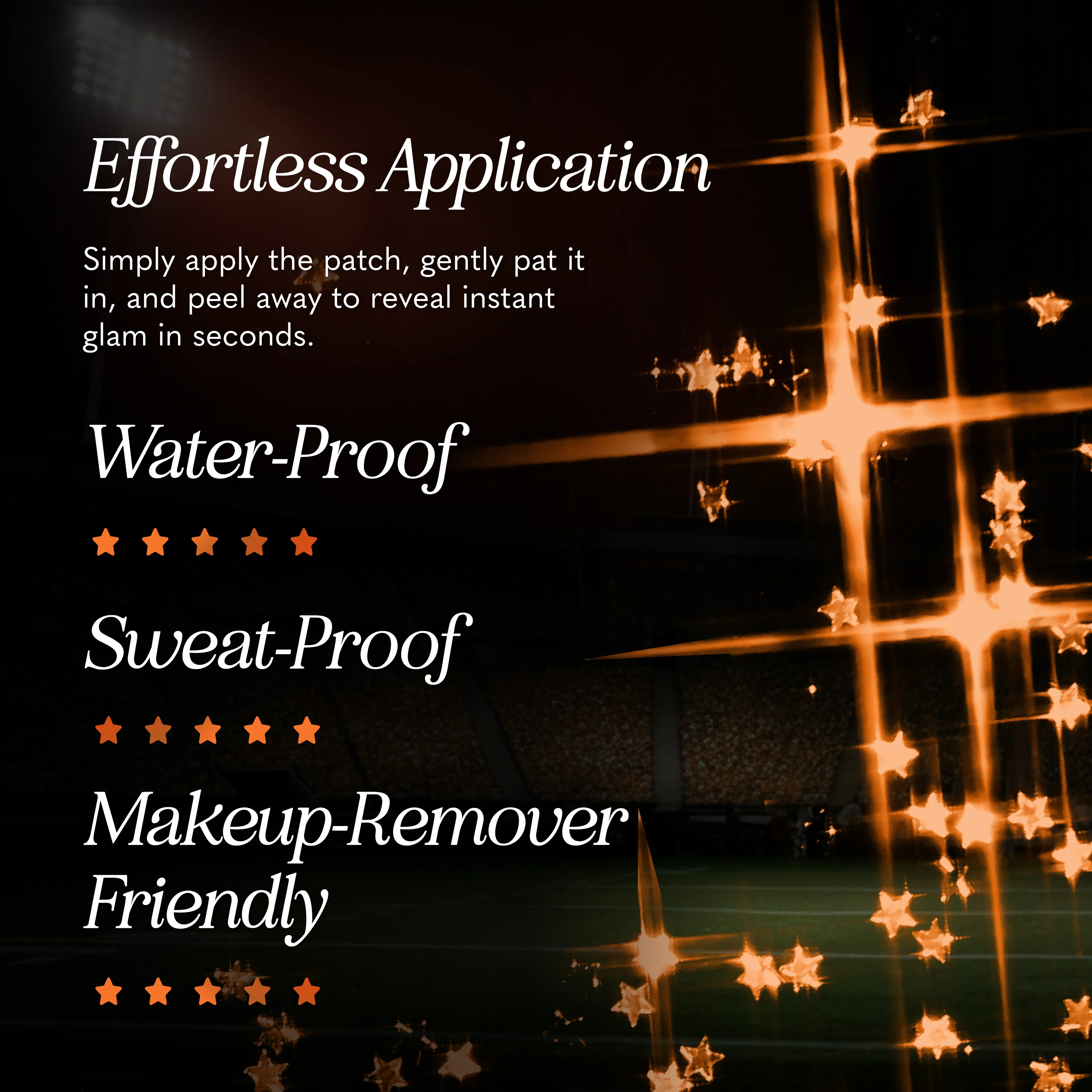 Orange Spirit Speckles Makeup Patches - Team Spirit Collection - Image 4