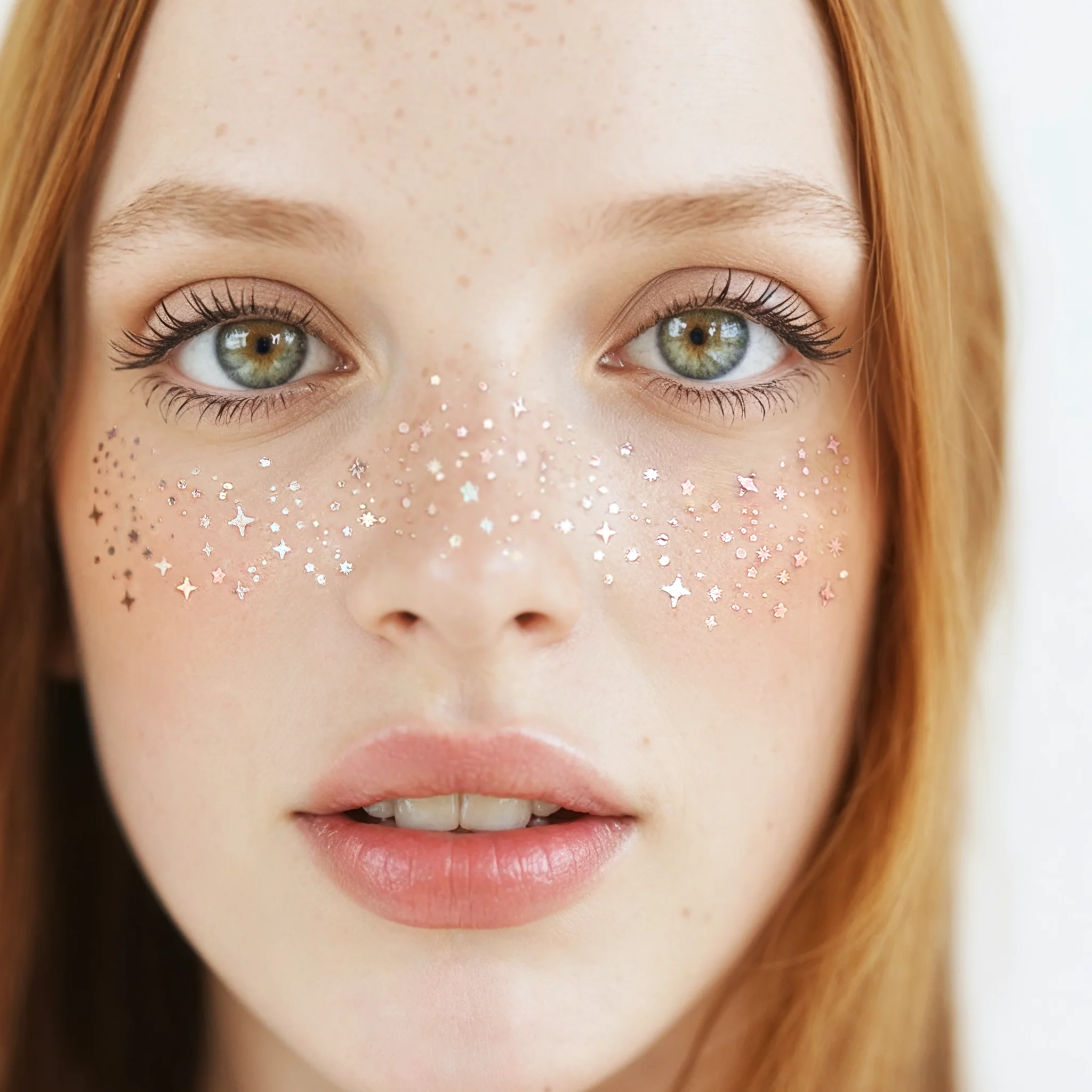Rose Gold Stardust Speckles Makeup Patches - Image 4
