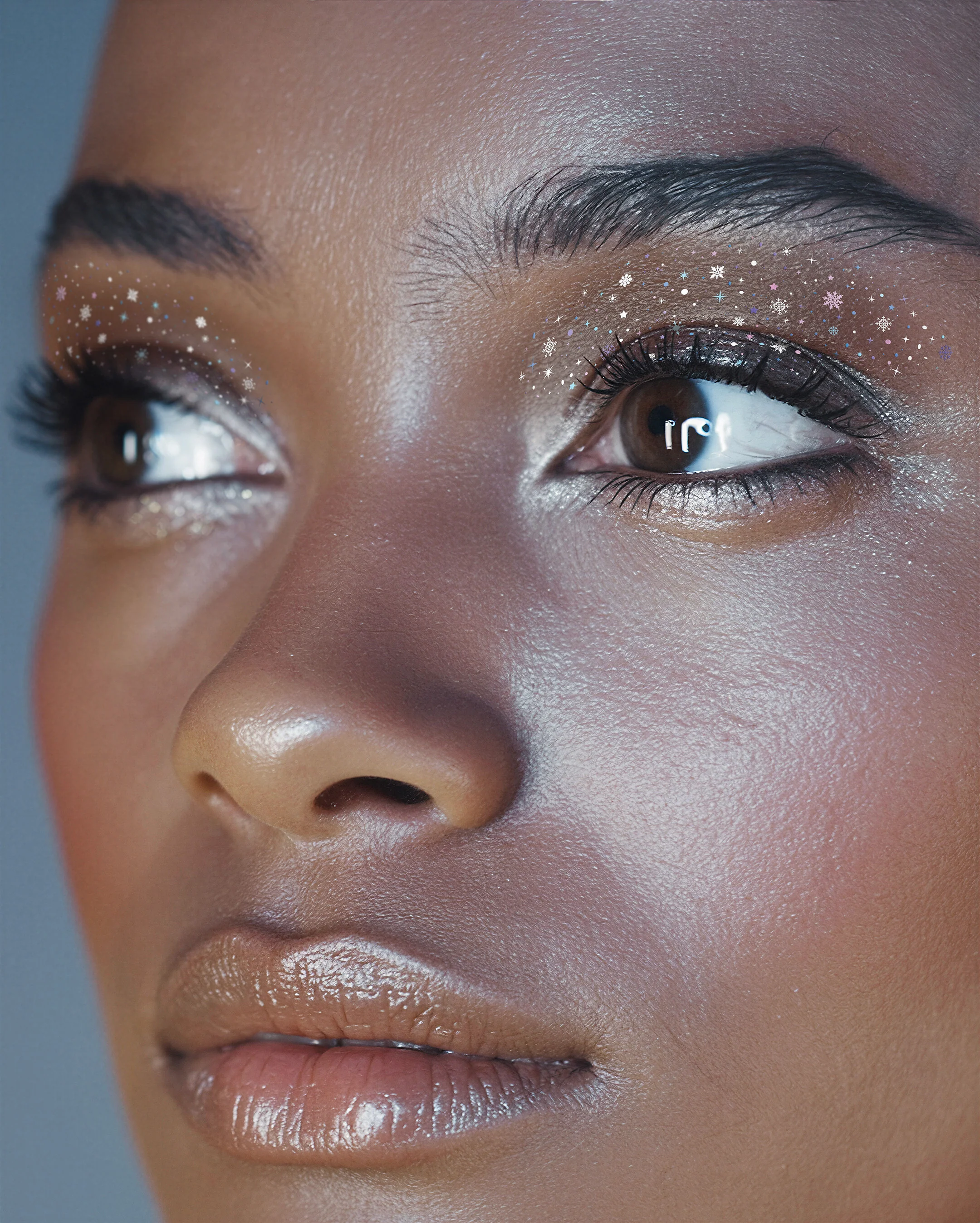 Holographic Snowflake Eye Speckles - Image 4