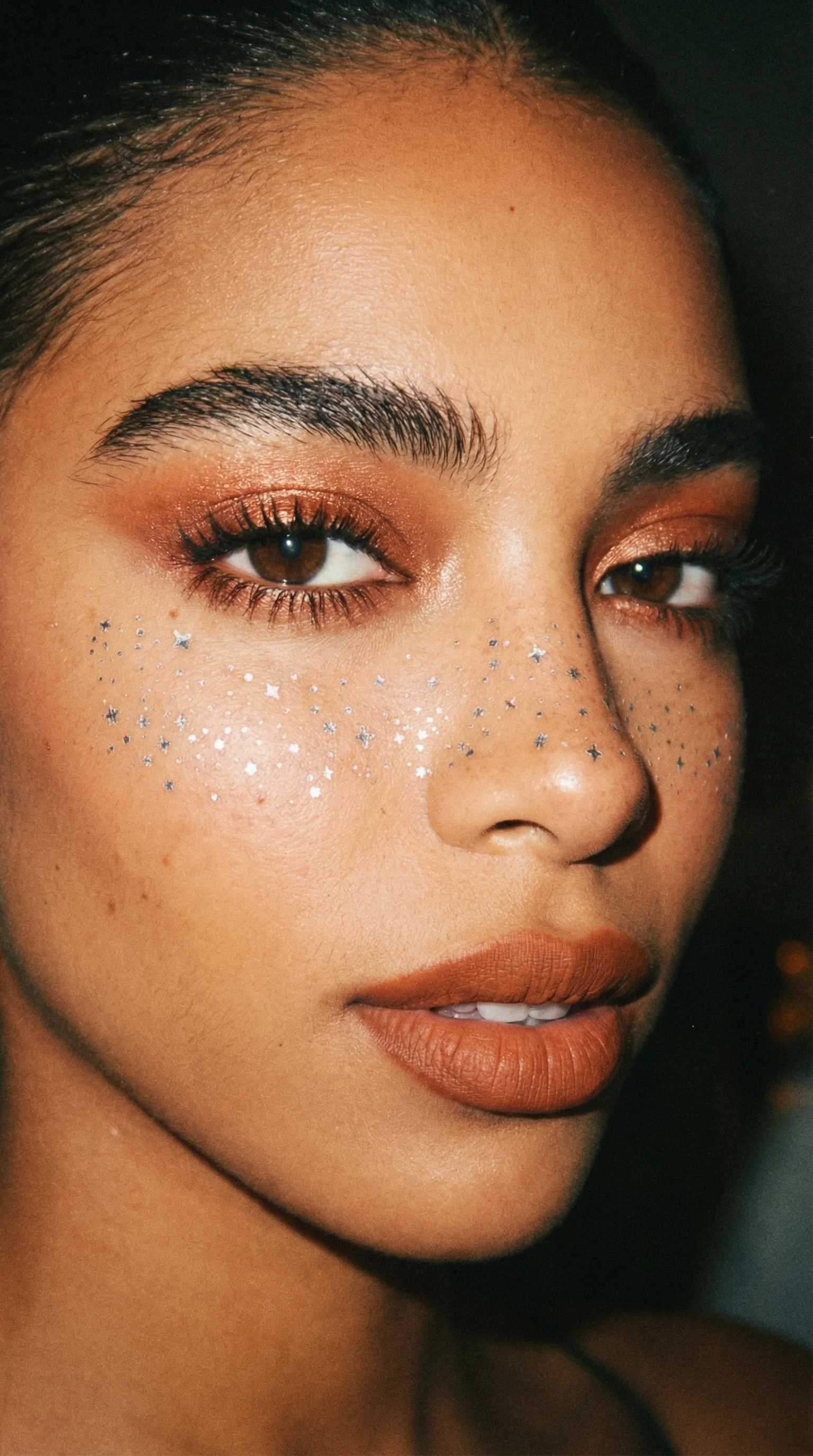 Silver Glitter Freckles Makeup Patches - Image 4