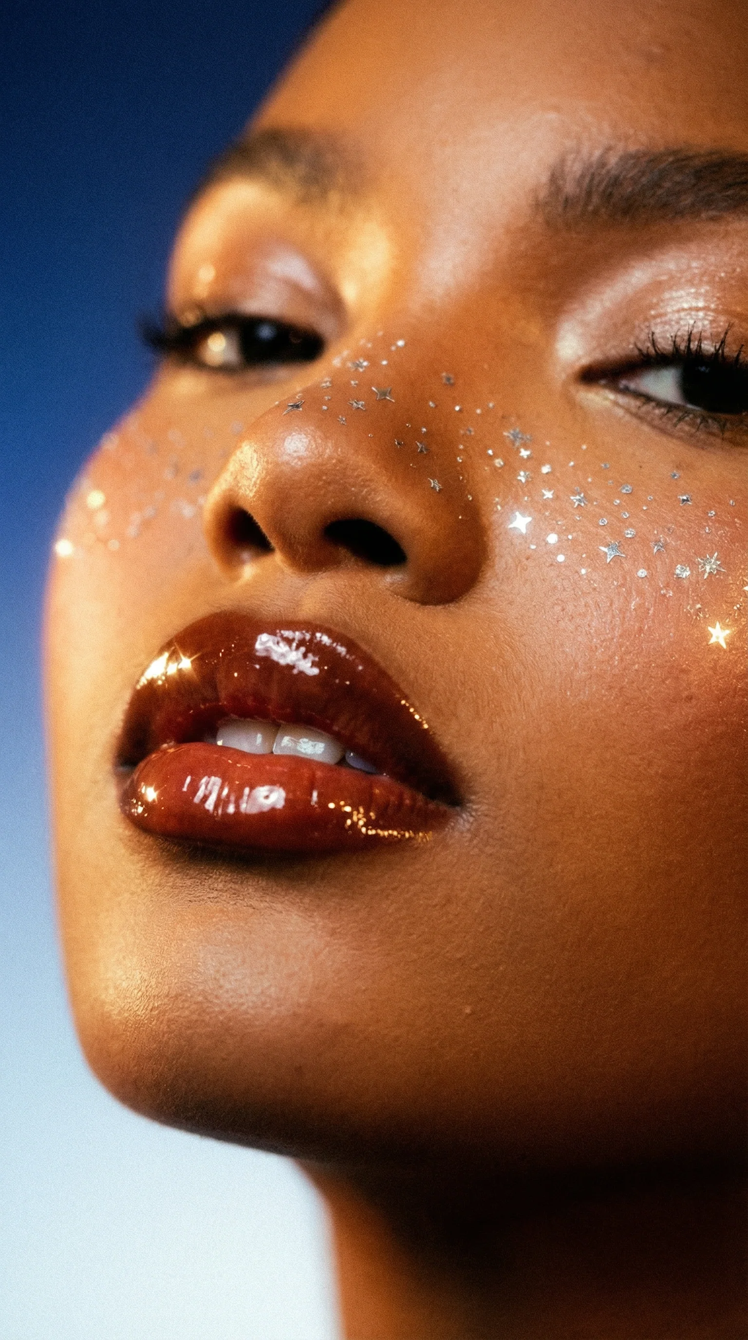 Silver Glitter Freckles Makeup Patches - Image 6